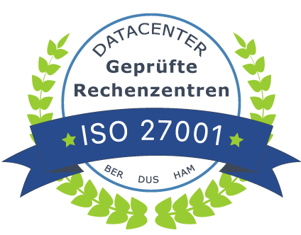 ISO 27001 Zertifizierte Rechenzentren Siegel